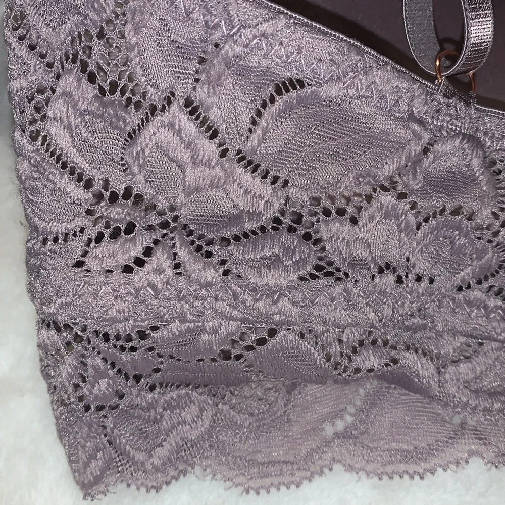 🇺🇸🎆 MARILYN MONROE Soft Lavender Light Lift Lace Bra NWT 34C - Picture 8 of 9